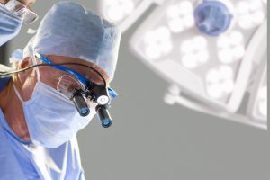 Concentrating surgeons performing operation in operating room